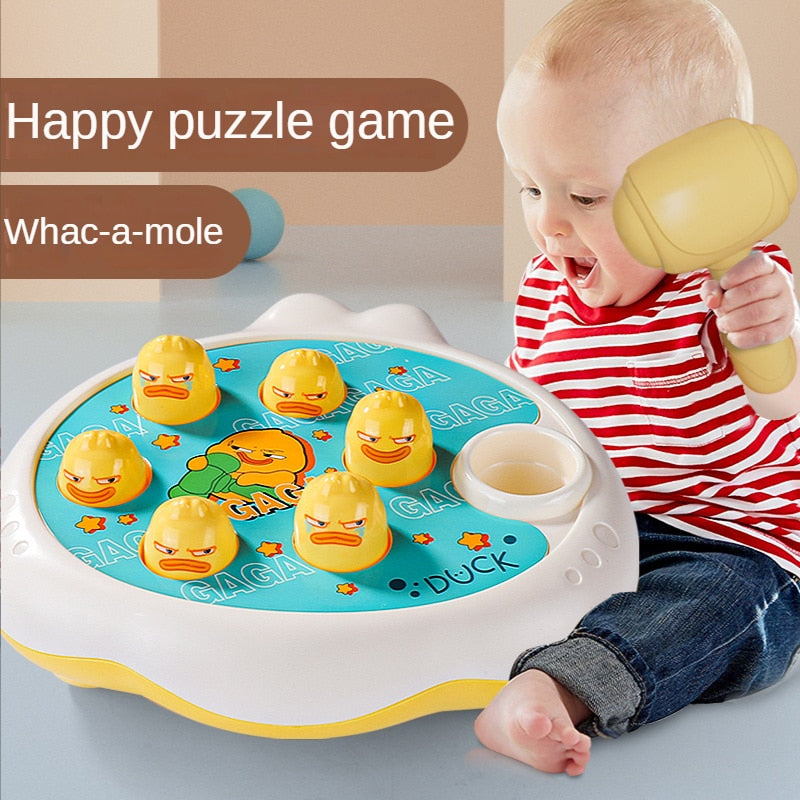 Montessori Cartoon Whac-A-Mole: Educational Baby and Toddler Toy with Animal Theme – Perfect Birthday Gift for Interactive Parent-Child Fun