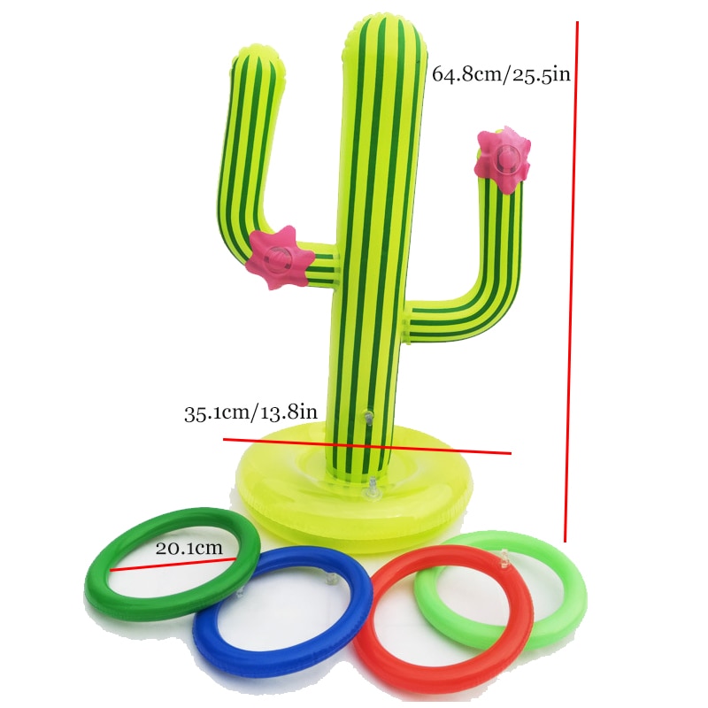 Summer Water Fun: Inflatable Ring Toss Pool Game Toy for Kids - Perfect for Outdoor Pool and Beach Play