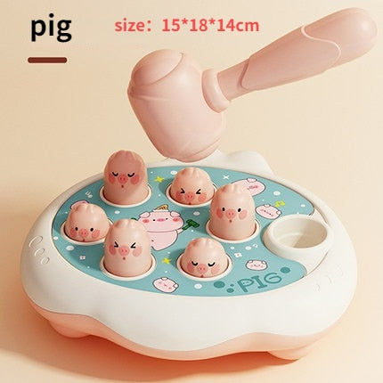 Montessori Cartoon Whac-A-Mole: Educational Baby and Toddler Toy with Animal Theme – Perfect Birthday Gift for Interactive Parent-Child Fun