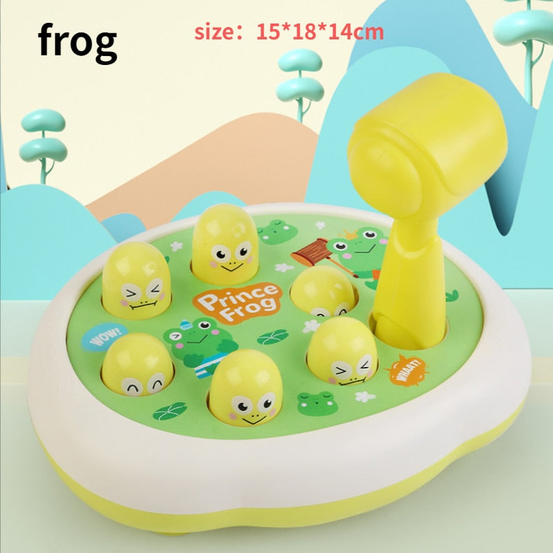 Montessori Cartoon Whac-A-Mole: Educational Baby and Toddler Toy with Animal Theme – Perfect Birthday Gift for Interactive Parent-Child Fun