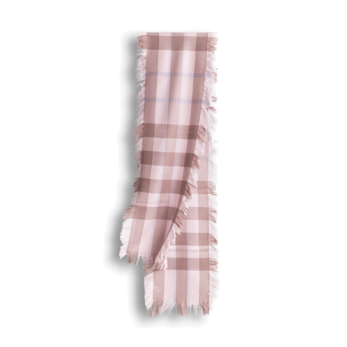 Ugg Fringed Check Wool Scarf WS091