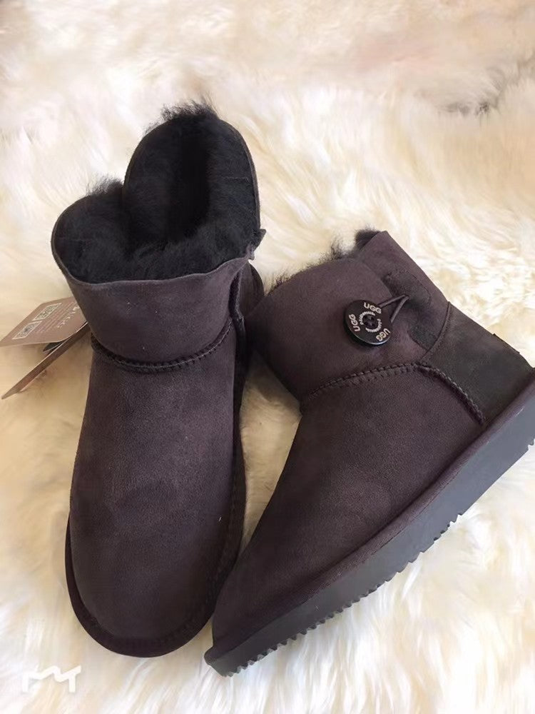 UGG Women's Classic Mini Button Boots(WATER RESISTANT)DK003
