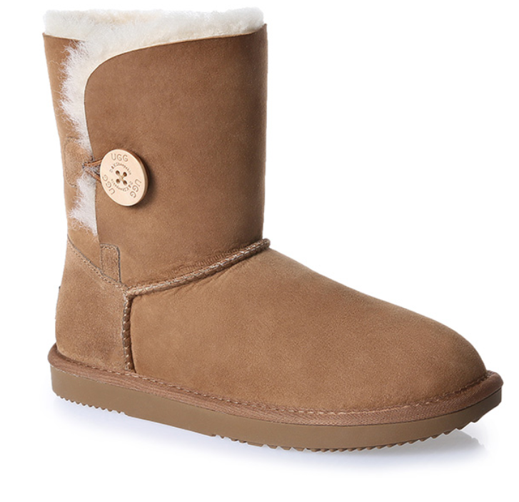 UGG Women's 3/4 Classic One Button Short Boots Water Resistant DK004