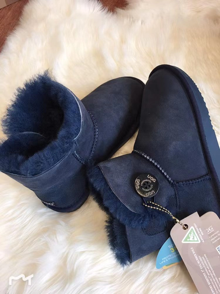UGG Women's Classic Mini Button Boots(WATER RESISTANT)DK003