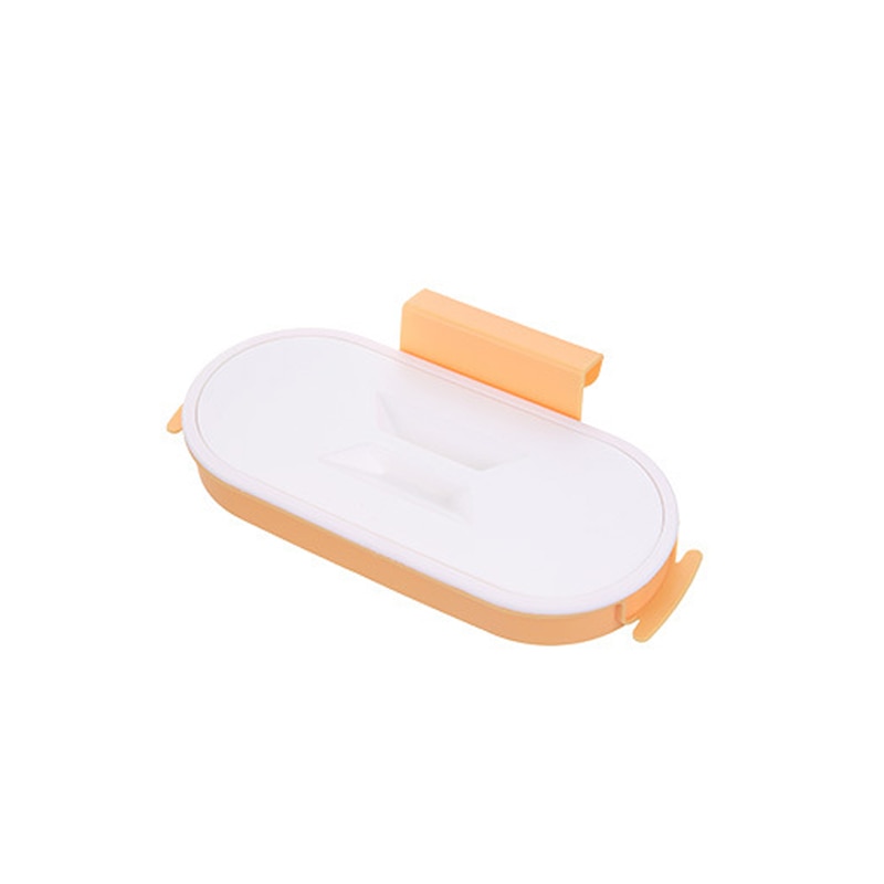 Kitchen Hanging Trash Can Cabinet Door Basket Waste Bin Garbage Rack Tool Storage Holder Kitchen Organizer