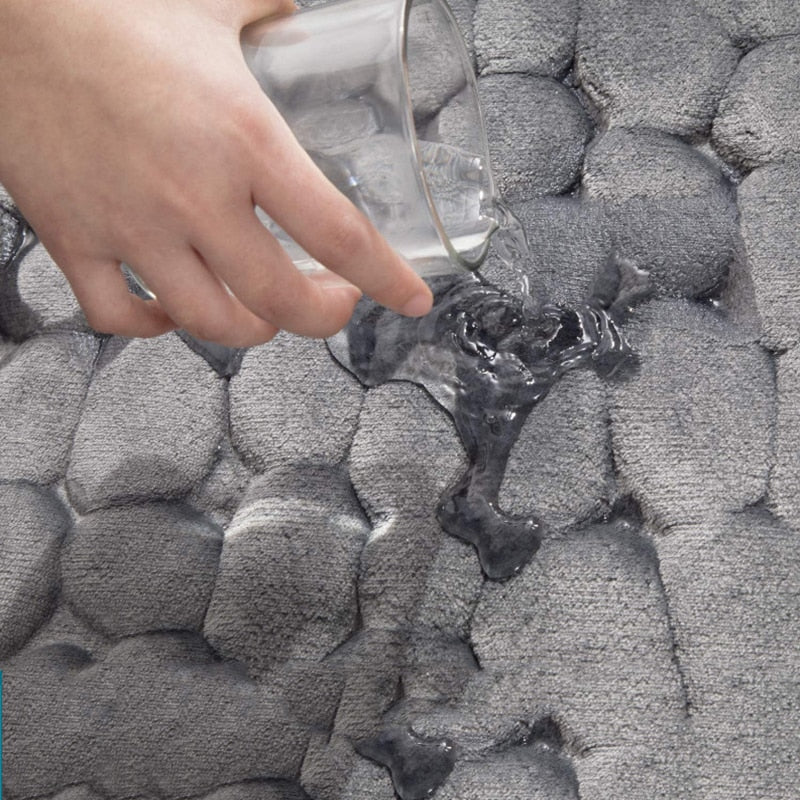 Bathroom Bath Mat Non-slip Carpets Doormat Bathtub Rug Shower Room Doormat Memory Foam Pad