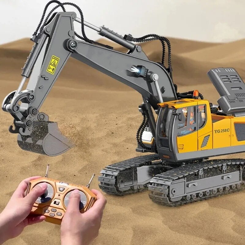 1/20 Scale RC Excavator: Remote Control Alloy Construction Vehicle with 680-Degree Rotation – Perfect Kids Gift for Engineering Play