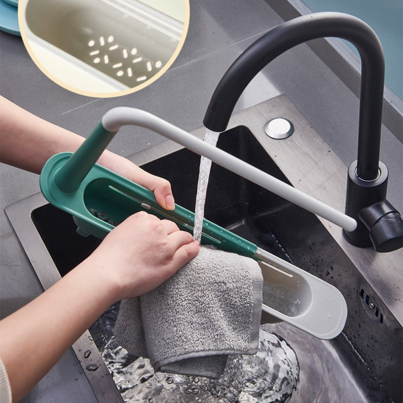 Sink Shelf Kitchen Sinks Organizer Soap Sponge Holder Sink Drain Rack Storage Basket Kitchen Gadgets Accessories Tool