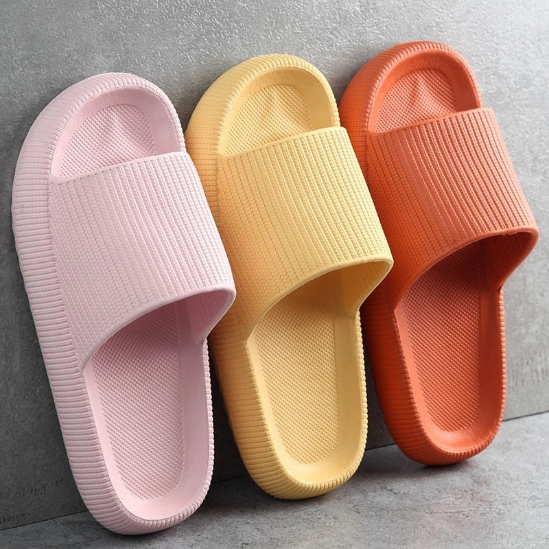 Women's Slippers Men's Slippers With Soft Insole Thick Insole Sandals 2022 Summer Non-slip Flip Flops