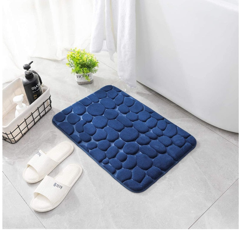 Bathroom Bath Mat Non-slip Carpets Doormat Bathtub Rug Shower Room Doormat Memory Foam Pad