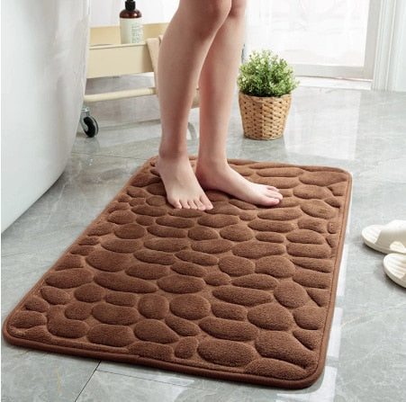 Bathroom Bath Mat Non-slip Carpets Doormat Bathtub Rug Shower Room Doormat Memory Foam Pad