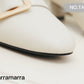 TARRAMARR Low Block Leather Heels Sammi TA6011