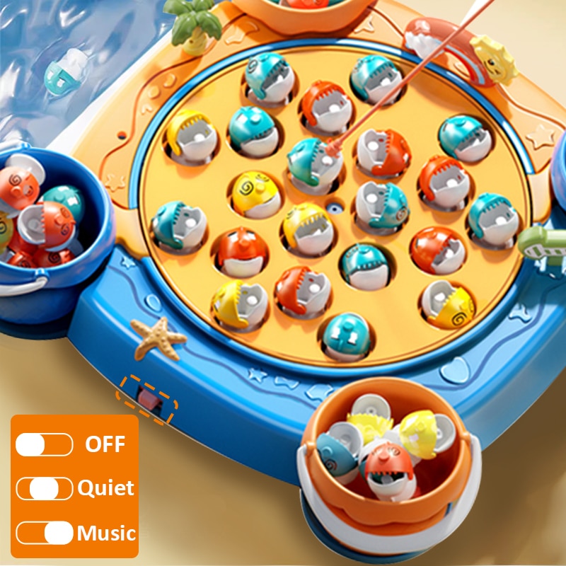 Montessori Magnetic Fishing Game: Educational Marine Life Toy for Children's Cognition of Colors, Numbers, and Music – Perfect for Parent-Child Bonding