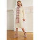 Ugg Fringed Check Wool Scarf WS091