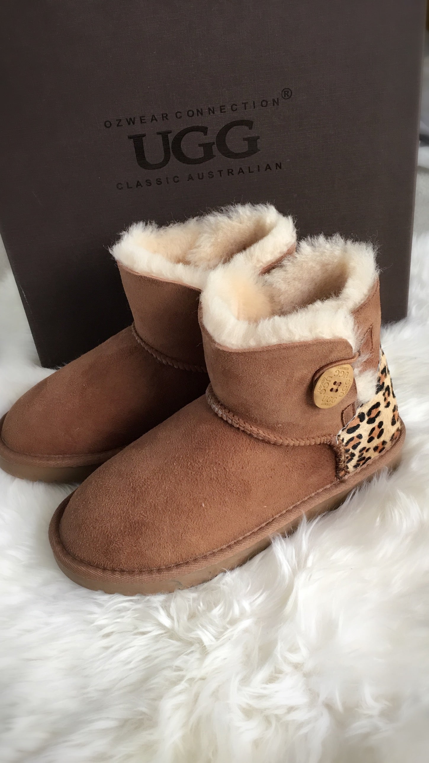 Ozwear connection online button ugg boot