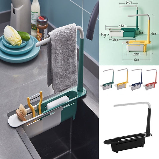 Sink Shelf Kitchen Sinks Organizer Soap Sponge Holder Sink Drain Rack Storage Basket Kitchen Gadgets Accessories Tool
