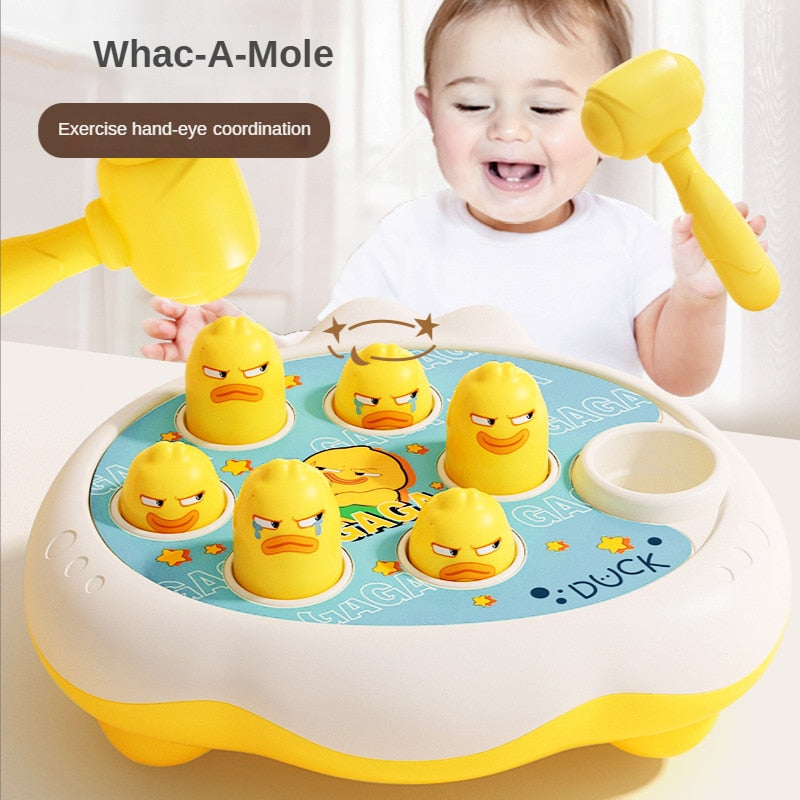 Montessori Cartoon Whac-A-Mole: Educational Baby and Toddler Toy with Animal Theme – Perfect Birthday Gift for Interactive Parent-Child Fun